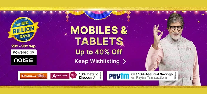 Myntra Festive Sale on Mobile and Tablets